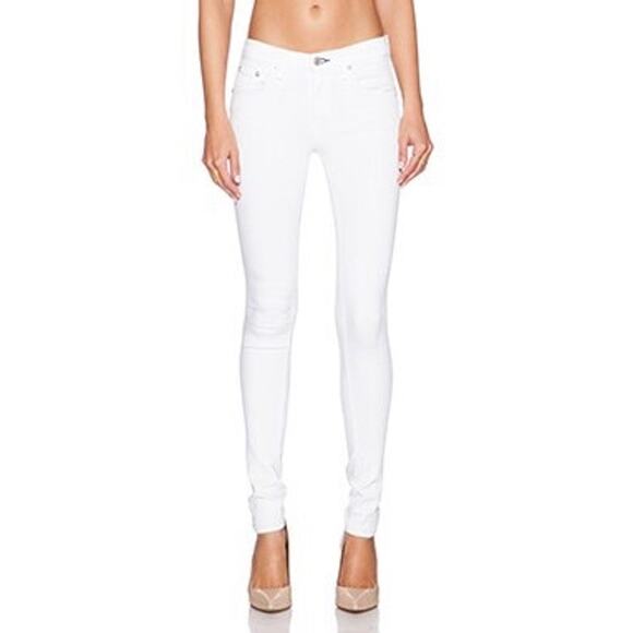 Rag & Bone Bright White Skinny Leg Jeans Size 32 - Picture 1 of 14